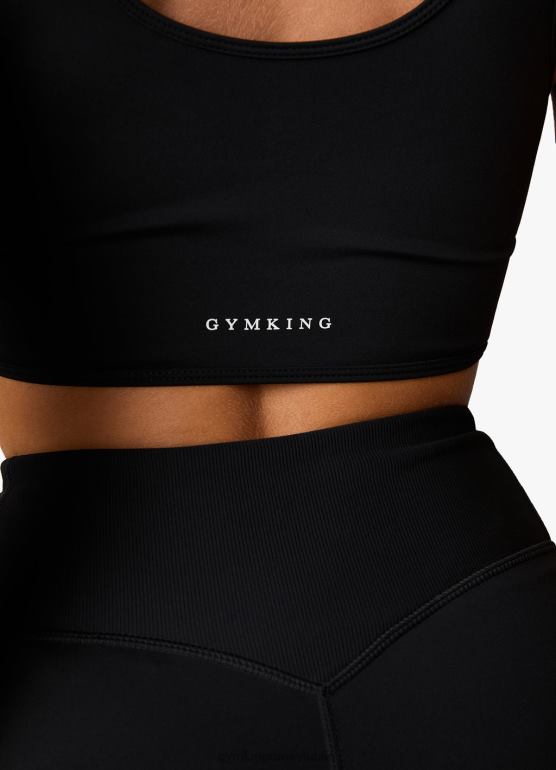 Gym King kobiety Wyprofilowany zbiornik malibu TBB0Z350 odzież czarny