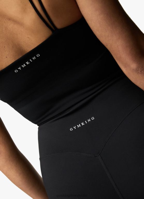 Gym King kobiety Zbiornik o długiej linii 365 TBB0Z354 odzież czarny
