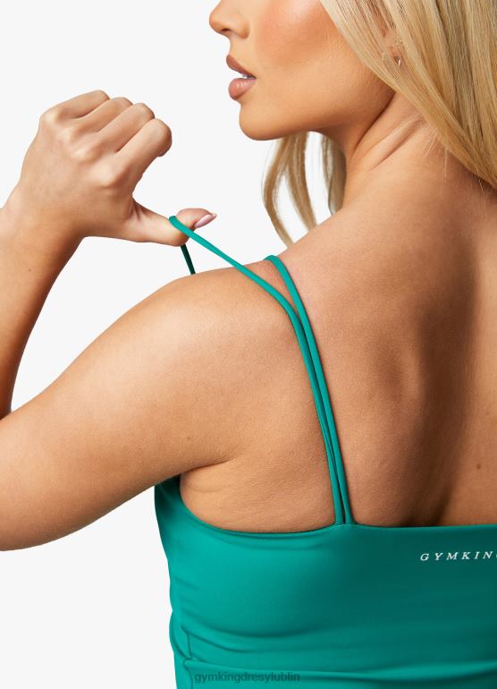 Gym King kobiety Zbiornik o długiej linii 365 TBB0Z389 odzież ultramarynowa zieleń