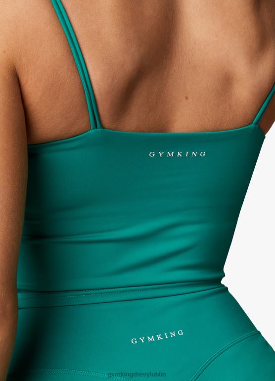 Gym King kobiety Zbiornik o długiej linii 365 TBB0Z389 odzież ultramarynowa zieleń