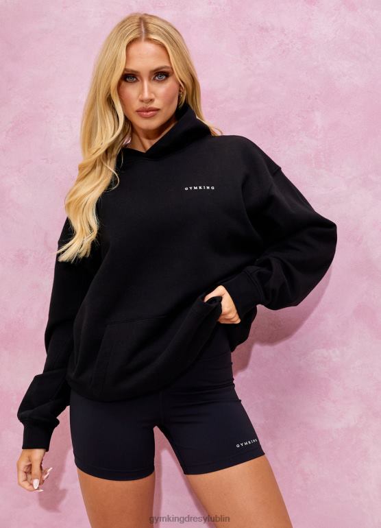 Gym King kobiety duży kaptur Malibu TBB0Z352 odzież czarny