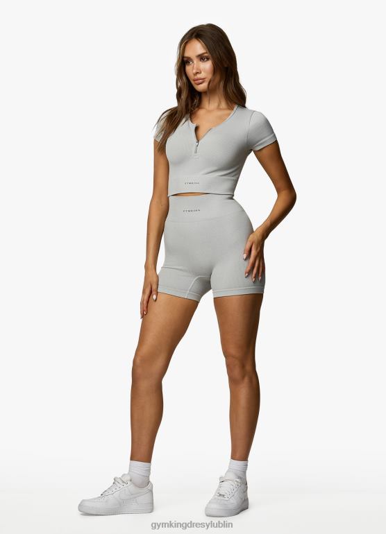 Gym King kobiety formacja żebra 2.0 4'' krótka TBB0Z372 odzież margiel śnieżny