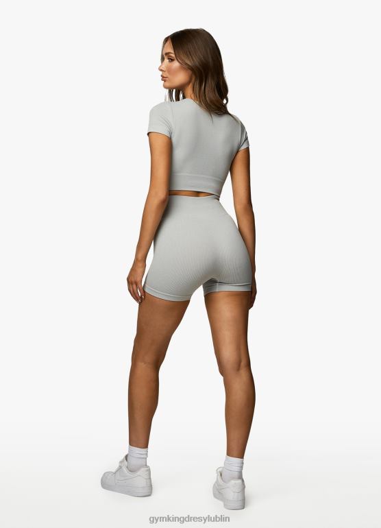 Gym King kobiety formacja żebra 2.0 4'' krótka TBB0Z372 odzież margiel śnieżny