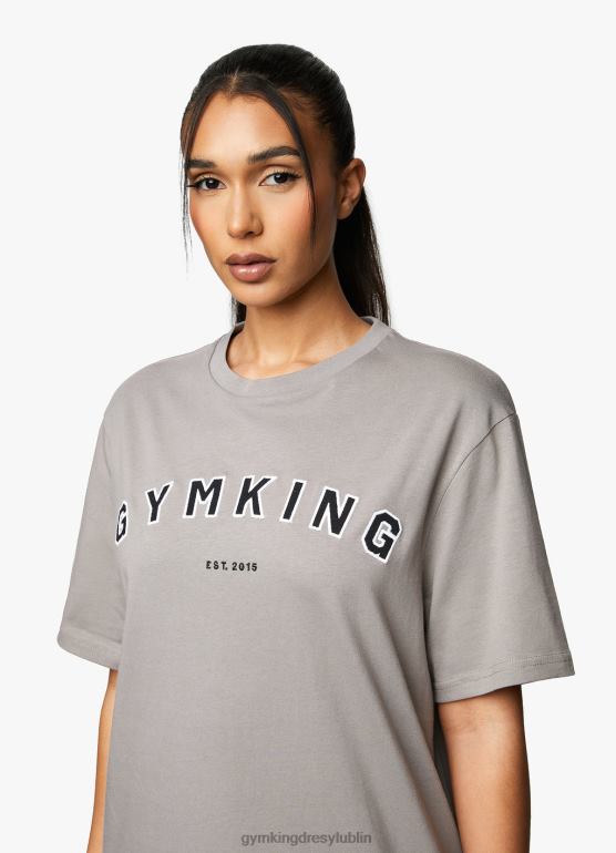 Gym King kobiety koszulka Shadow BF TBB0Z375 odzież kolor ciemnoszary