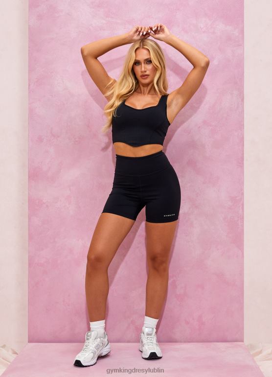 Gym King kobiety malibu krótkie spodenki rowerowe 5'' TBB0Z351 odzież czarny