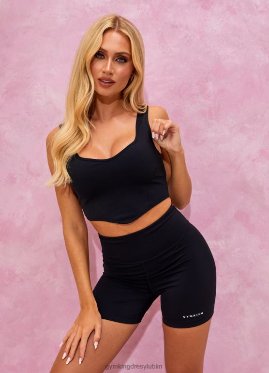 Gym King kobiety malibu krótkie spodenki rowerowe 5'' TBB0Z351 odzież czarny