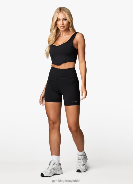 Gym King kobiety malibu krótkie spodenki rowerowe 5'' TBB0Z351 odzież czarny