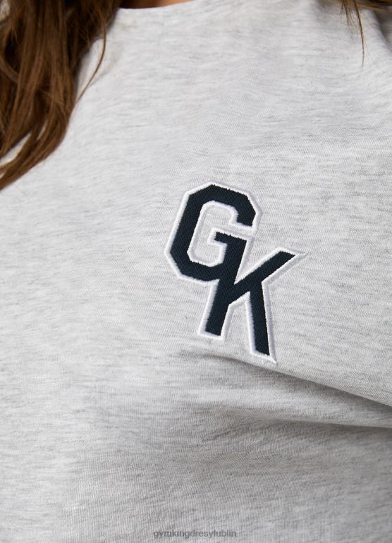 Gym King kobiety uniwersytecka koszulka chłopaka TBB0Z380 odzież margiel śnieżny