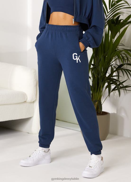 Gym King kobiety uniwersytecki jogger TBB0Z382 odzież niebieski oxford