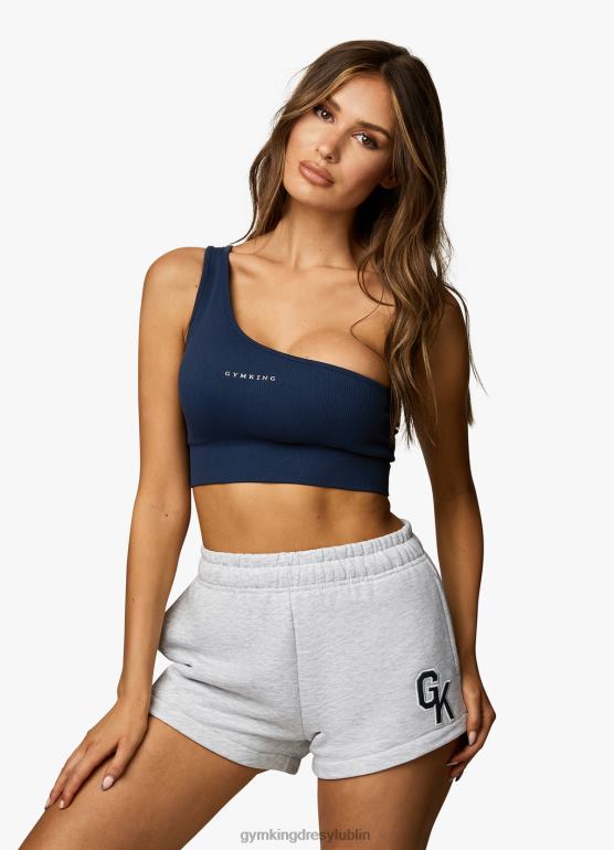 Gym King kobiety uniwersyteckie krótkie TBB0Z374 odzież margiel śnieżny