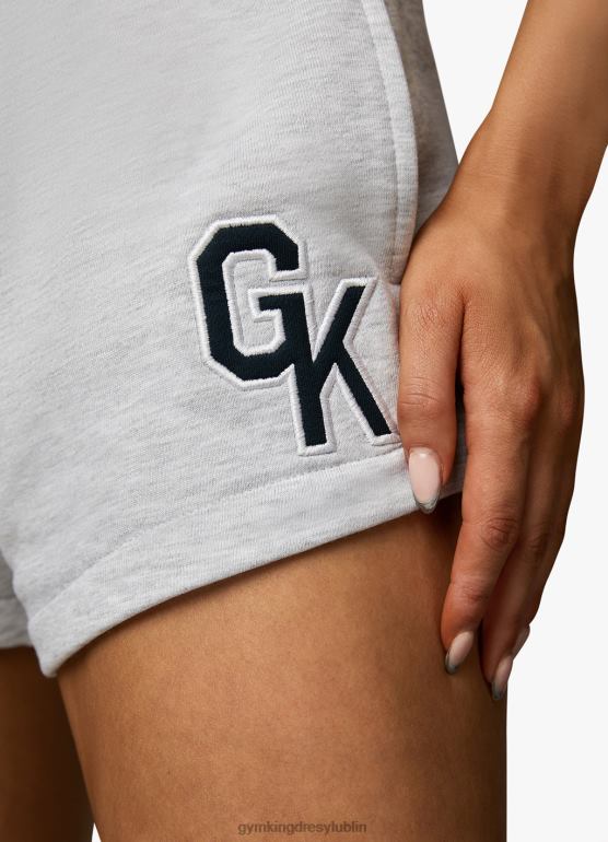 Gym King kobiety uniwersyteckie krótkie TBB0Z374 odzież margiel śnieżny