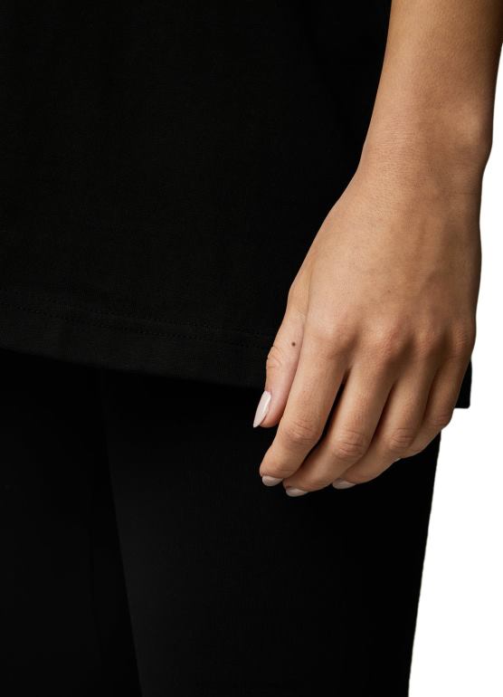 Gym King kobiety ustalona koszulka chłopaka TBB0Z355 odzież czarny biały