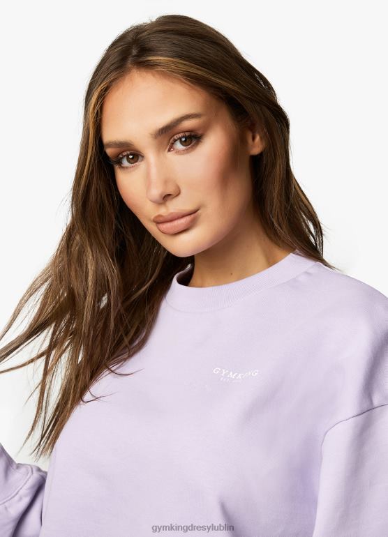 Gym King kobiety ustalona załoga TBB0Z366 odzież liliowy
