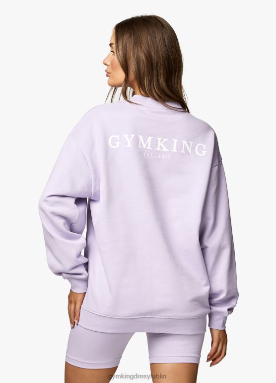 Gym King kobiety ustalona załoga TBB0Z366 odzież liliowy