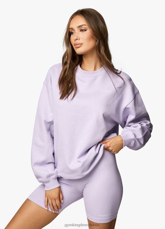 Gym King kobiety ustalona załoga TBB0Z366 odzież liliowy