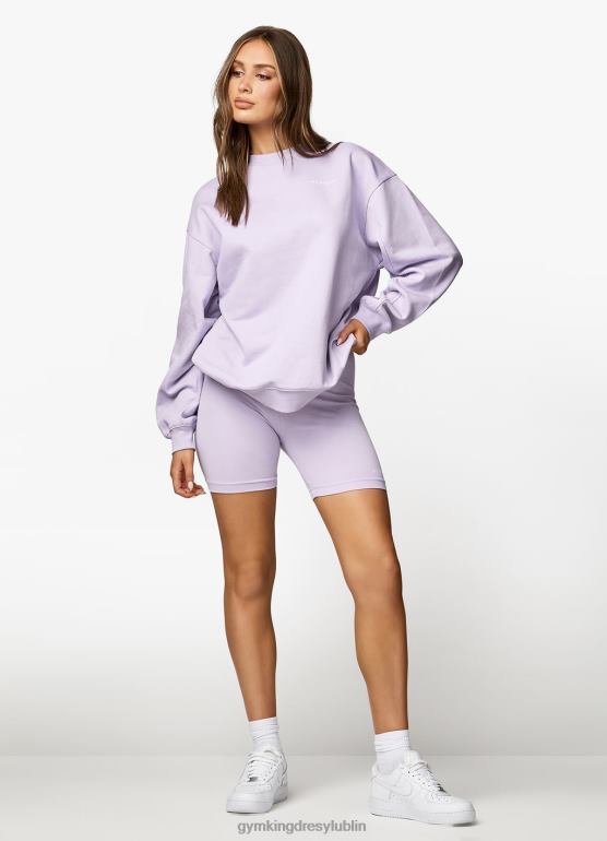 Gym King kobiety ustalona załoga TBB0Z366 odzież liliowy