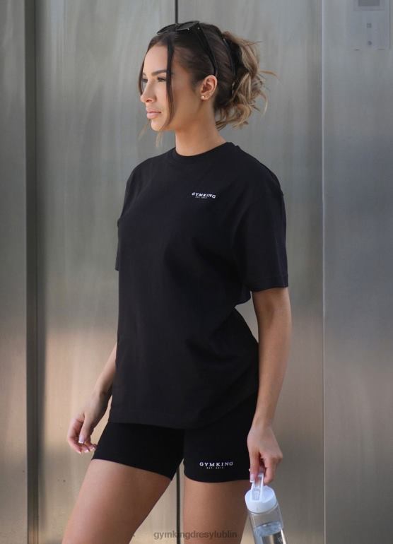 Gym King kobiety ustalony krótki cykl TBB0Z356 odzież czarny biały