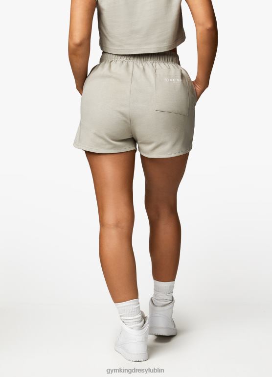 Gym King kobiety uznana koszulka krótka TBB0Z363 odzież mroczna szałwia