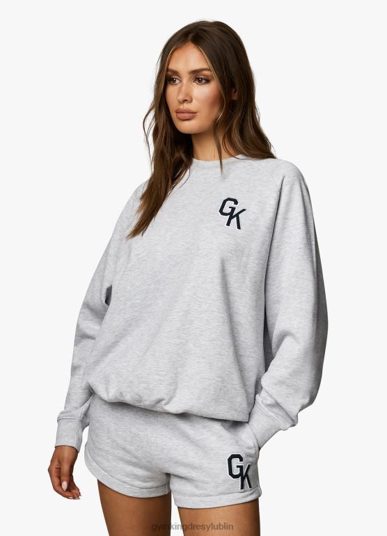Gym King kobiety zbyt duża załoga uniwersytecka TBB0Z378 odzież margiel śnieżny