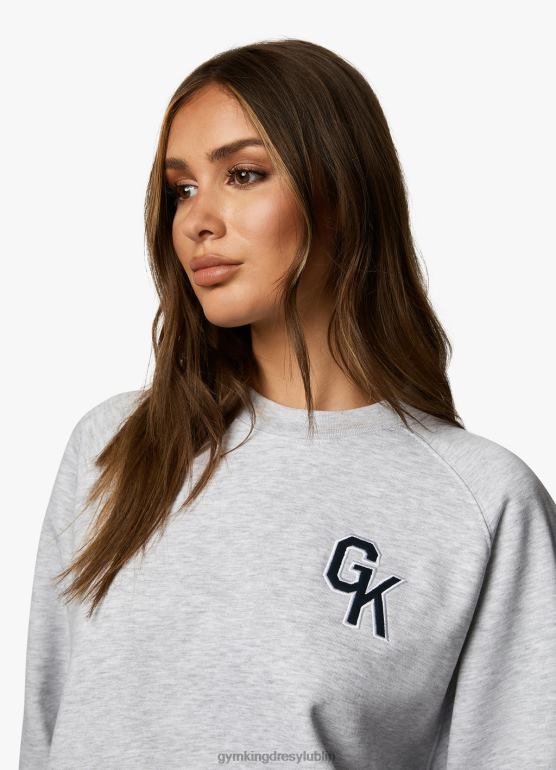 Gym King kobiety zbyt duża załoga uniwersytecka TBB0Z378 odzież margiel śnieżny