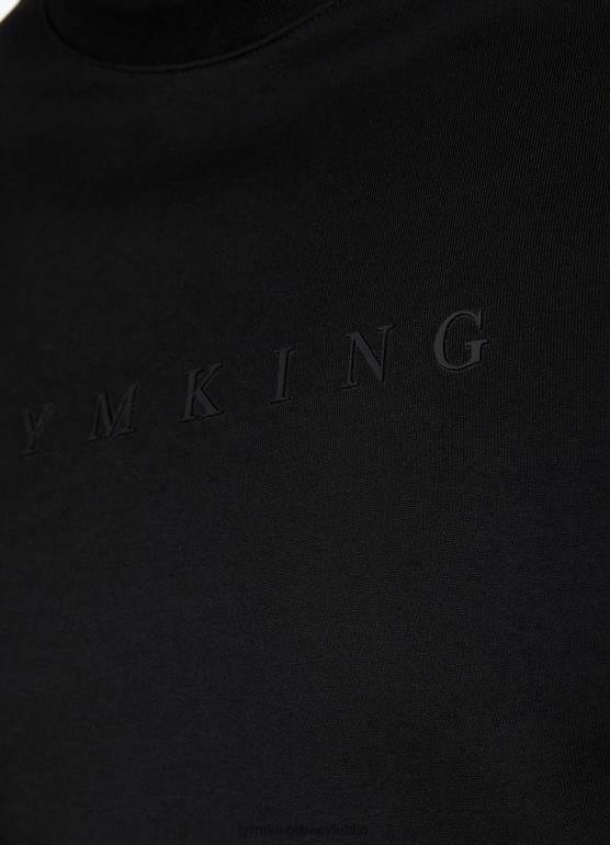 Gym King mężczyźni Załoga blokady druku liniowego TBB0Z225 odzież czarny