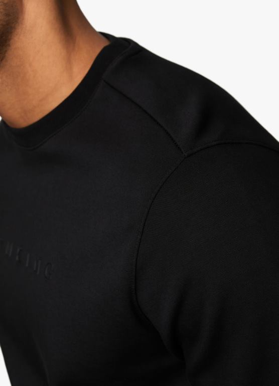 Gym King mężczyźni Załoga blokady druku liniowego TBB0Z225 odzież czarny