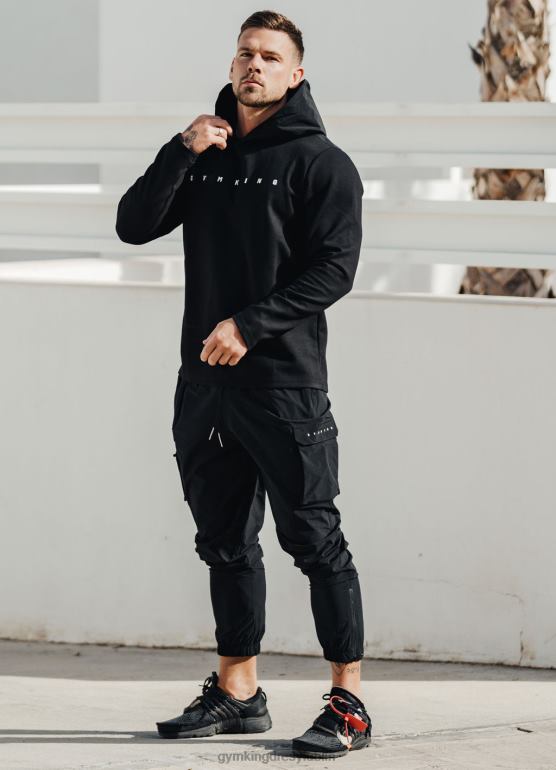 Gym King mężczyźni kaptur buntu TBB0Z211 odzież czarny