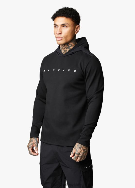 Gym King mężczyźni kaptur buntu TBB0Z211 odzież czarny