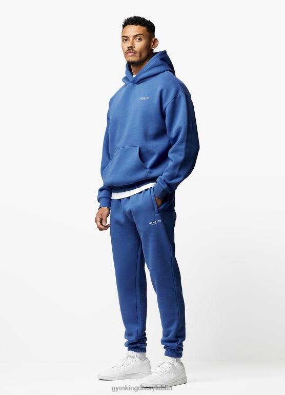 Gym King mężczyźni założony kaptur TBB0Z219 odzież kobaltowy błękit