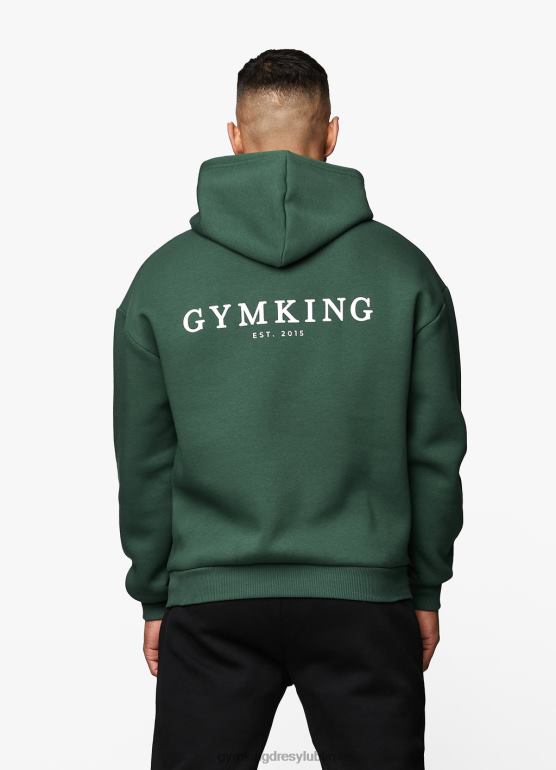 Gym King mężczyźni założony kaptur TBB0Z223 odzież wyścigowa zieleń
