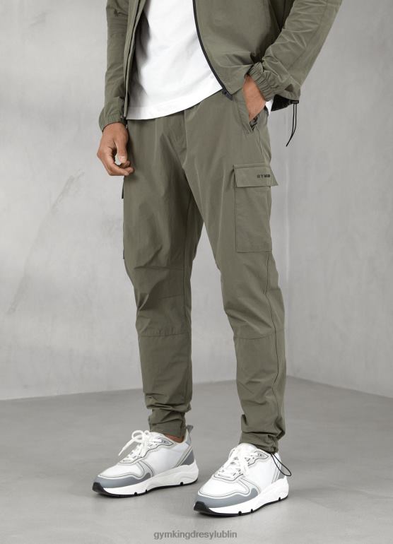 Gym King mężczyźni Użytkowe, tkane spodnie cargo TBB0Z280 odzież Oliwa