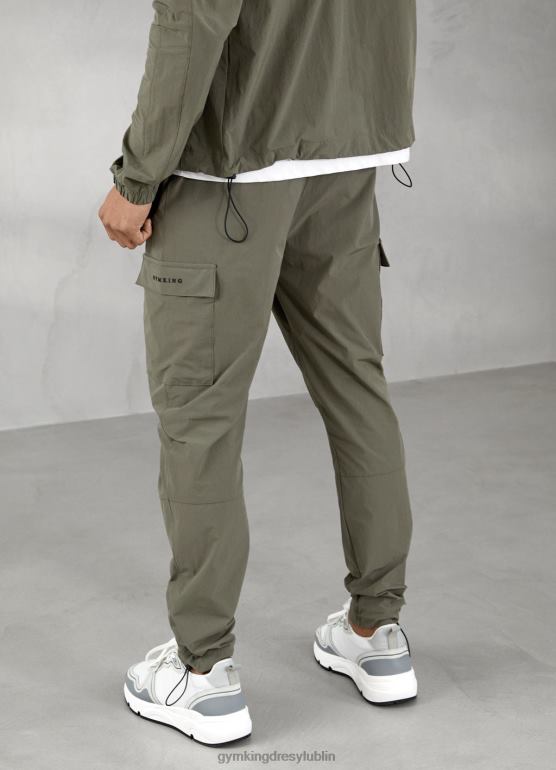Gym King mężczyźni Użytkowe, tkane spodnie cargo TBB0Z280 odzież Oliwa