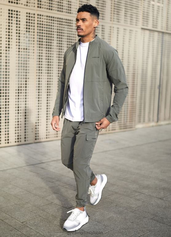 Gym King mężczyźni Użytkowe, tkane spodnie cargo TBB0Z280 odzież Oliwa