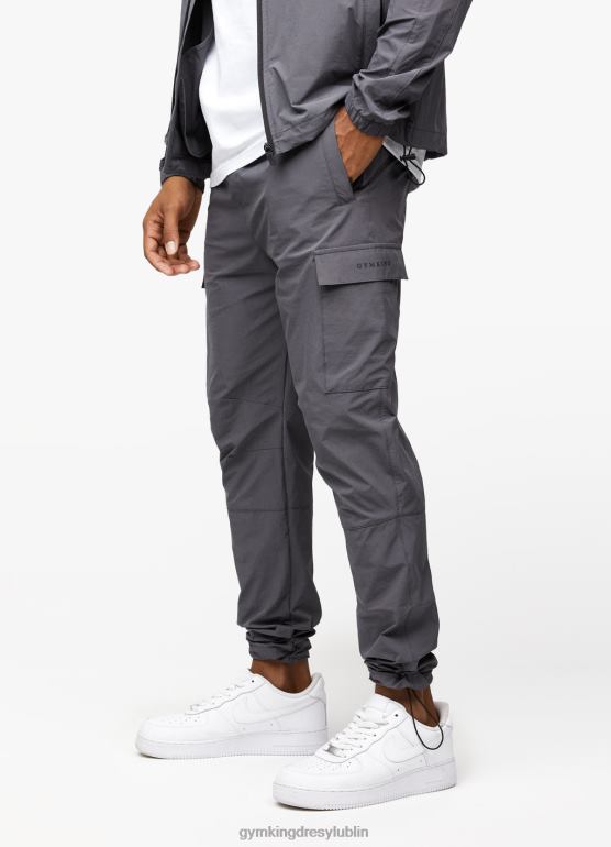 Gym King mężczyźni Użytkowe, tkane spodnie cargo TBB0Z290 odzież grafit