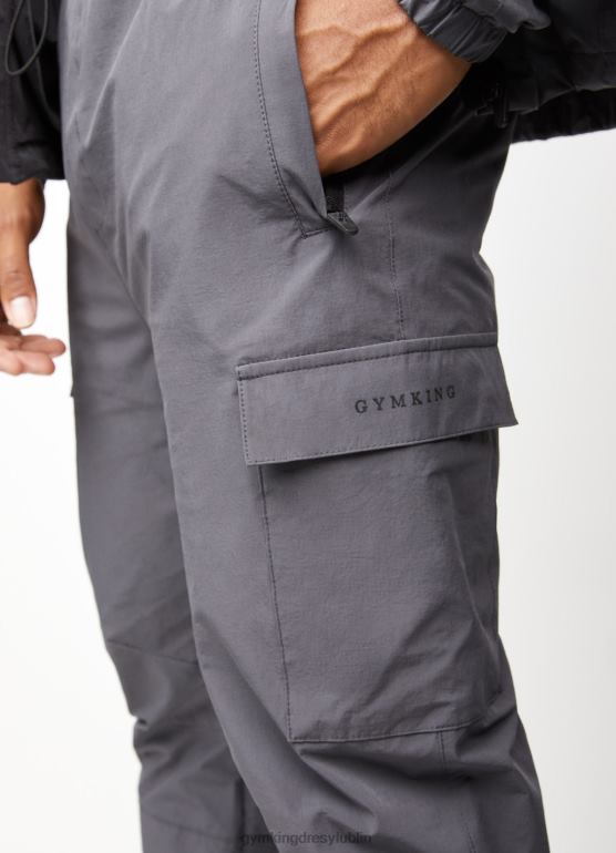 Gym King mężczyźni Użytkowe, tkane spodnie cargo TBB0Z290 odzież grafit