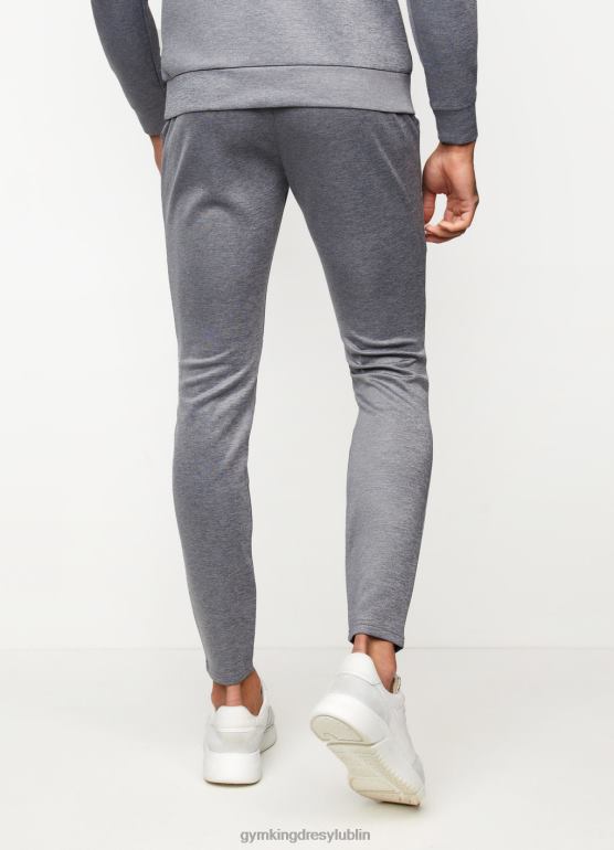Gym King mężczyźni spodnie dresowe interwałowe TBB0Z301 odzież średnioszary melanż