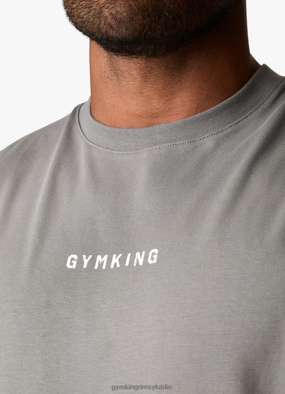 Gym King mężczyźni czołg dywizji szkoleniowej TBB0Z232 odzież szaro-biały