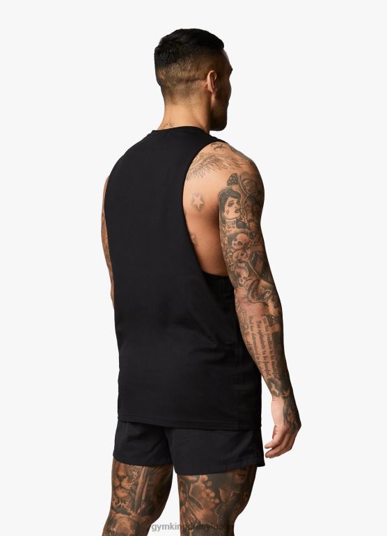 Gym King mężczyźni kamizelka liniowa TBB0Z229 odzież czarny