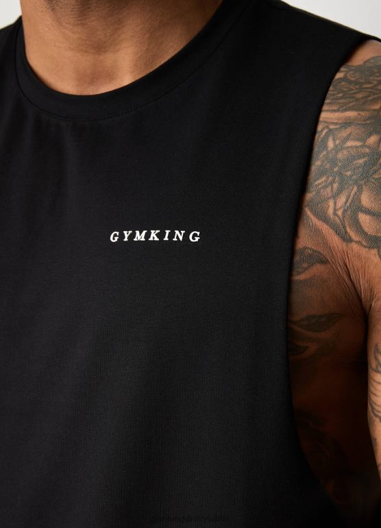 Gym King mężczyźni kamizelka liniowa TBB0Z229 odzież czarny