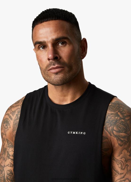 Gym King mężczyźni kamizelka liniowa TBB0Z229 odzież czarny