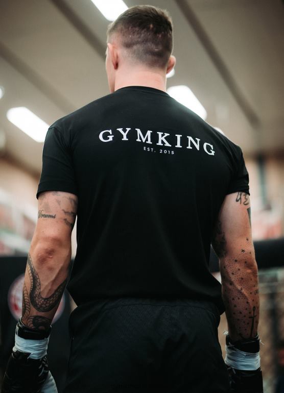 Gym King mężczyźni Koszulka X Aspinall z limitowanej edycji TBB0Z42 odzież czarny