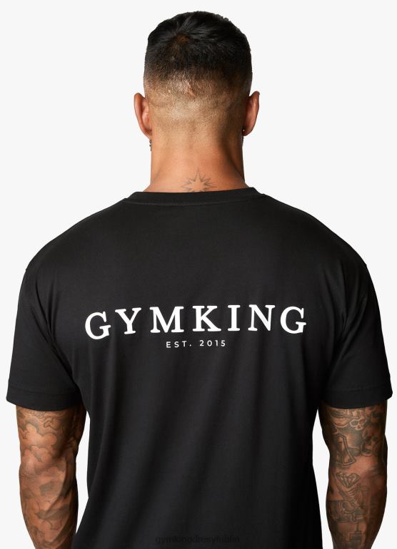 Gym King mężczyźni Koszulka X Aspinall z limitowanej edycji TBB0Z42 odzież czarny