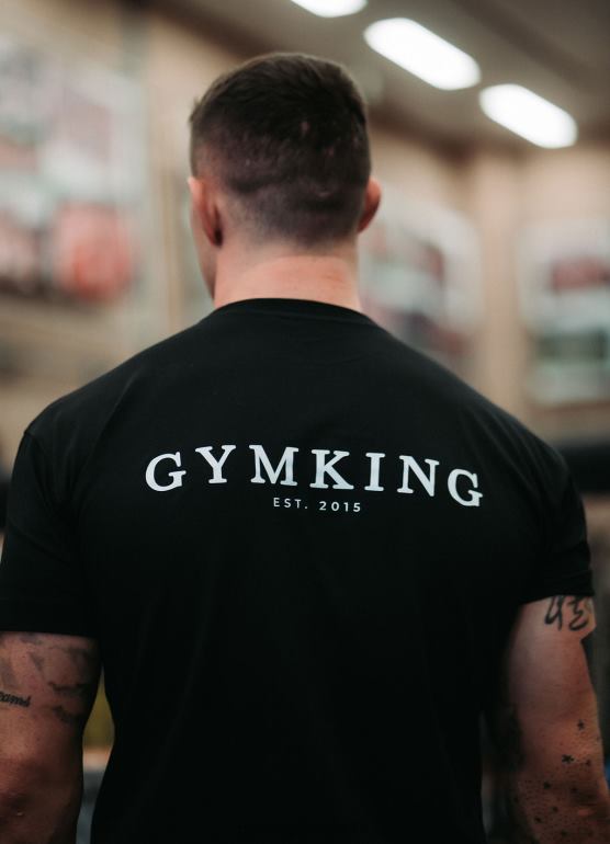Gym King mężczyźni Koszulka X Aspinall z limitowanej edycji TBB0Z42 odzież czarny