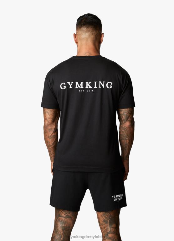 Gym King mężczyźni Koszulka X Aspinall z limitowanej edycji TBB0Z42 odzież czarny