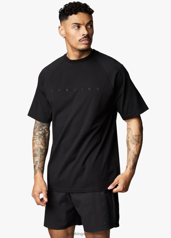 Gym King mężczyźni Koszulka buntu TBB0Z57 odzież czarny