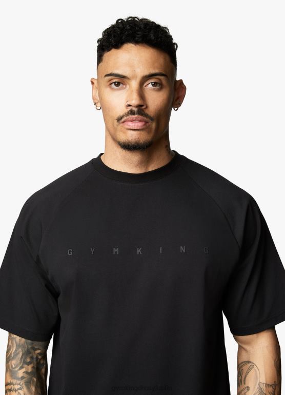 Gym King mężczyźni Koszulka buntu TBB0Z57 odzież czarny