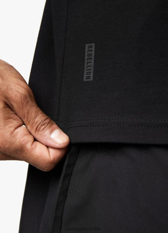 Gym King mężczyźni Koszulka buntu TBB0Z57 odzież czarny