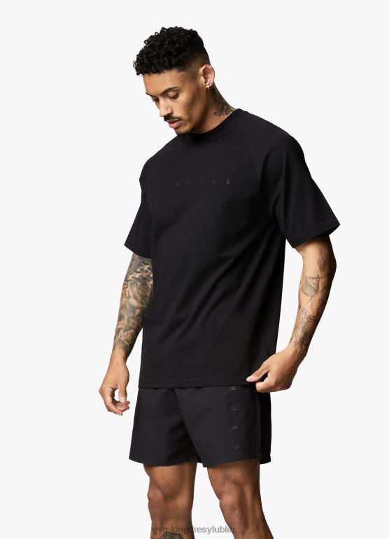 Gym King mężczyźni Koszulka buntu TBB0Z57 odzież czarny