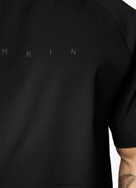 Gym King mężczyźni Koszulka buntu TBB0Z57 odzież czarny