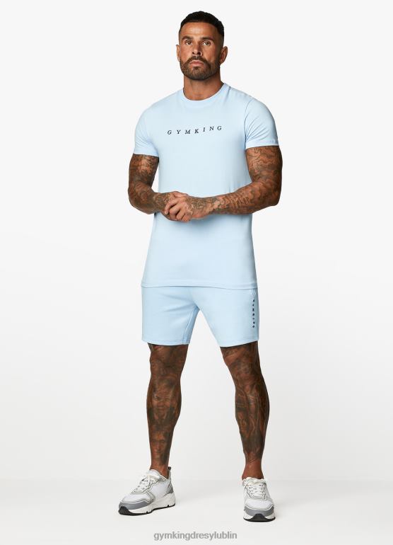 Gym King mężczyźni Koszulka z nadrukiem liniowym TBB0Z36 odzież spokojny błękit
